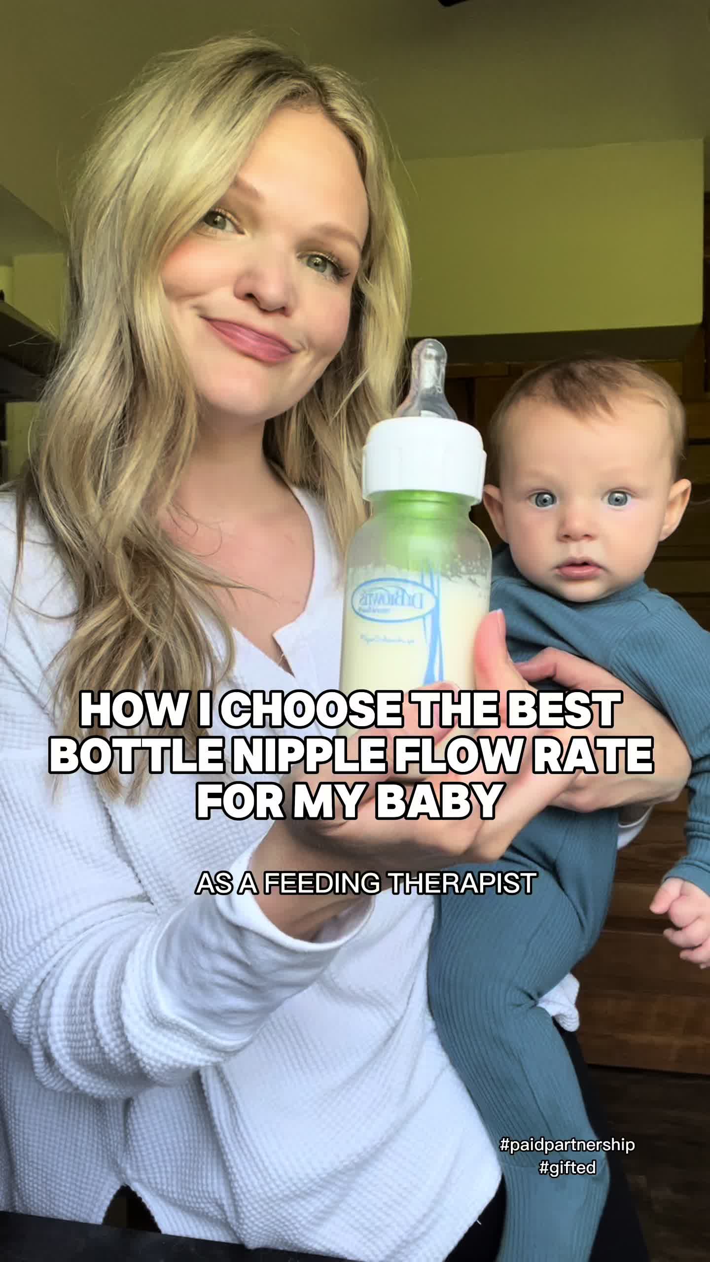 TikTok post by @thefeedingcompany for Dr Browns. Caption reads: [...] As a feeding therapist and mom, I love....