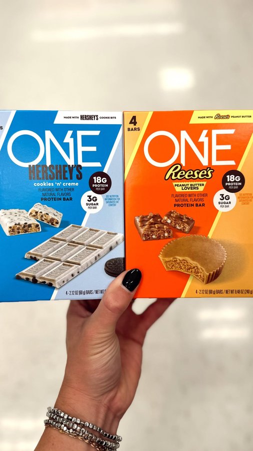 Instagram post by @best.of.target for ONE Brands. Caption reads: #ad Ladies!! 📢 Your favorite candy flavor is now....