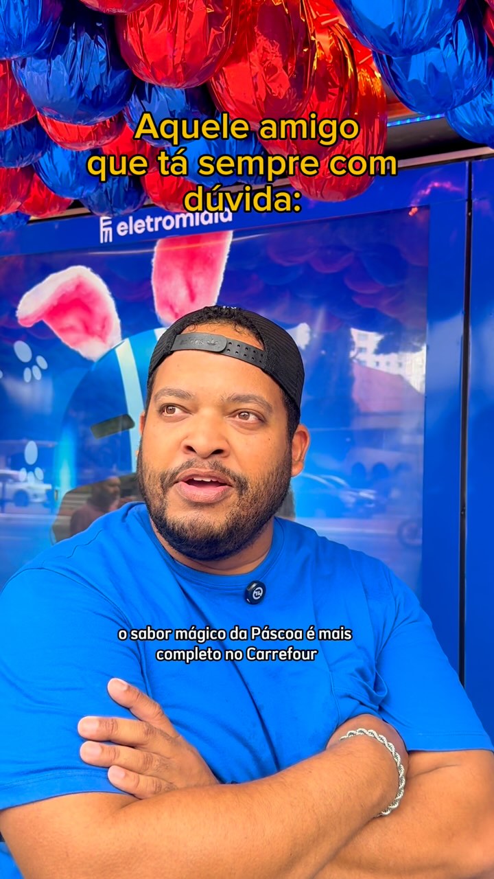 Instagram post by @arthurbastos for Carrefour. Caption reads: Eu em qualquer decisão da vida 🤣 Tá com dúvida?....