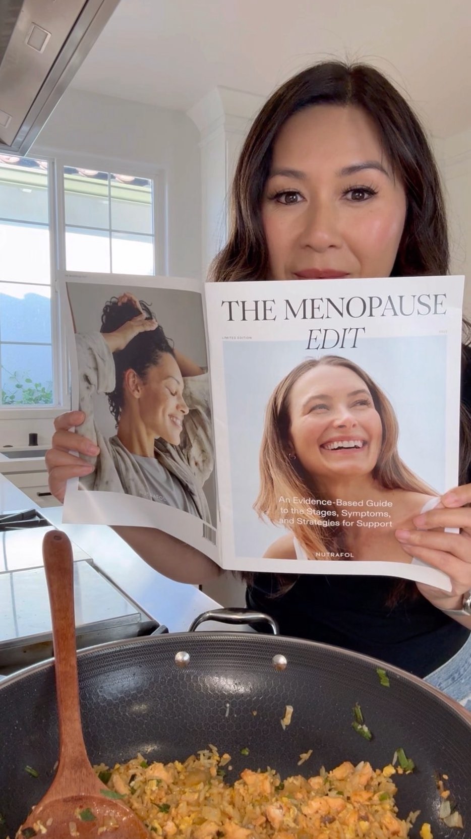 Instagram post by @myhealthydish for Nutrafol. Caption reads: I’ve learned so much about myself in this new....