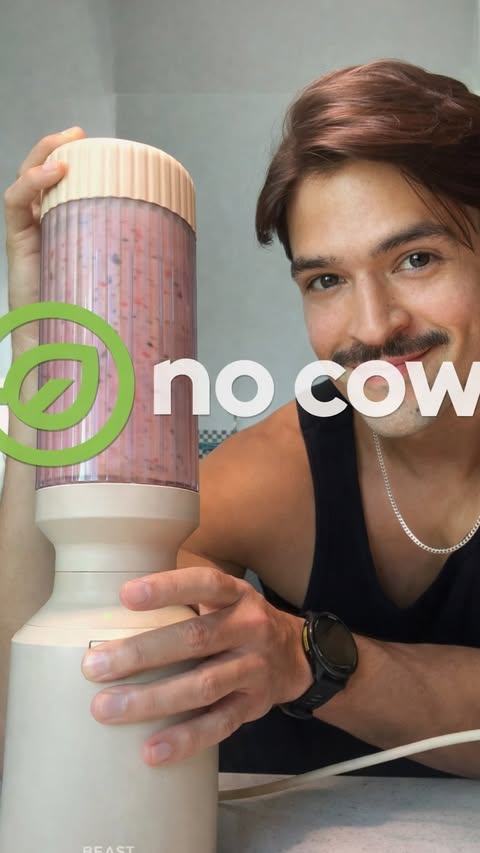 Instagram post by @naranjoedward for No Cow. Caption reads: [...] Peanut Butter Cup Protein Bar from @nocow....