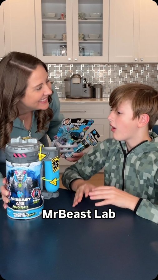 Instagram post by @youngwildmefamily for MrBeast Lab. Caption reads: [...] are into MrBeast.  Well, good news,....