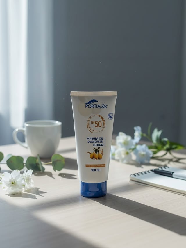 Instagram post by @tumilinx for Portia M Skin. Caption reads: [...] #portiamskincare

Purchase here [...].