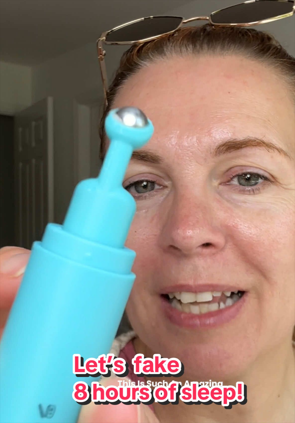 TikTok post by @nelysworld24 for Eight Saints Skincare. Caption reads: [...] sleep! This little serum from @Eight Saints....