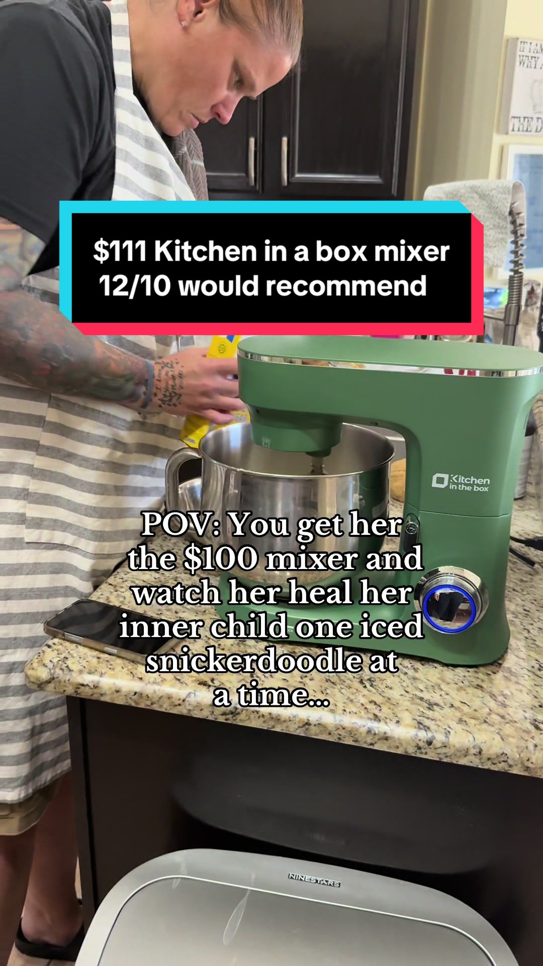 TikTok post by @j_okayyy for Kitcheninthebox. Caption reads: It’s 45% off right now and worth every penny…....