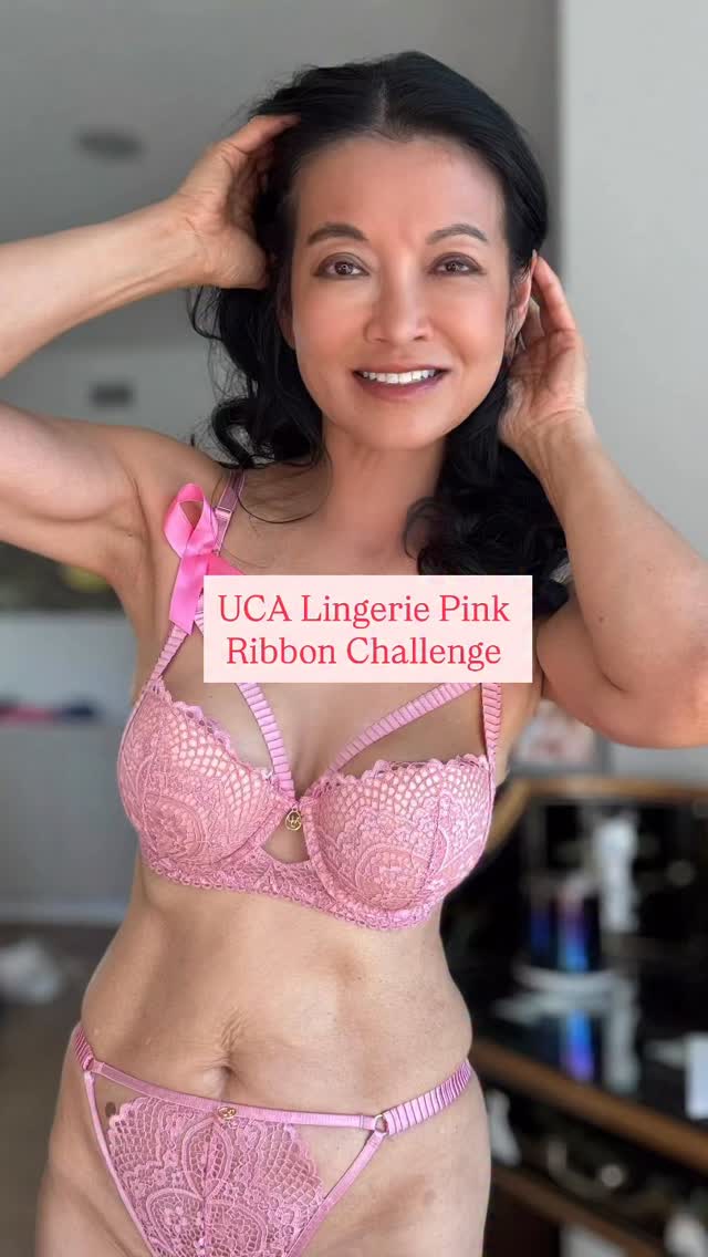 Instagram post by @hollywoodeyes for UCA Lingerie. Caption reads: When I saw that little pink ribbon ...
I felt my....
