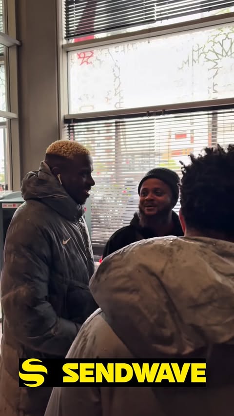 Instagram post by @ojb.sport for Sendwave. Caption reads: Respect is culture. 

Osimhen @victorosimhen9 ,....