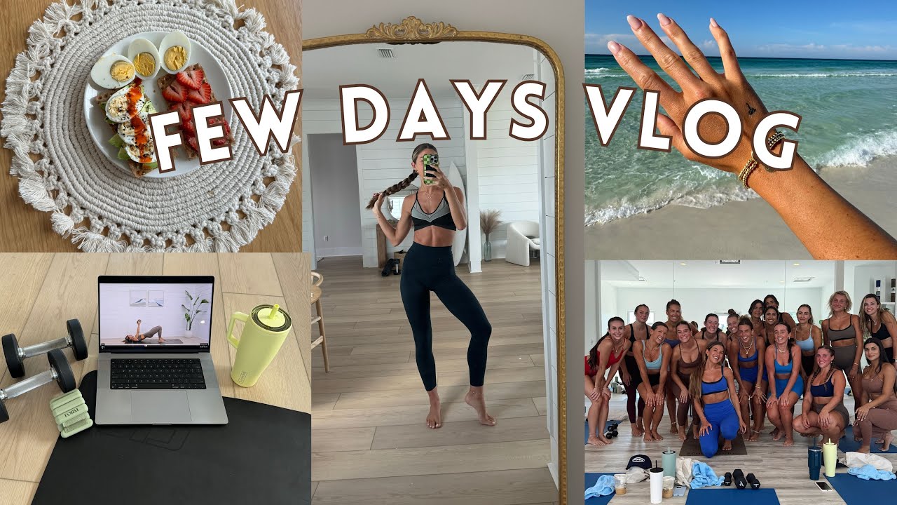 YouTube post by @brynleyjoyner for Honey Swim. Caption reads: few days vlog: FORM event, Honey Drop Day,....