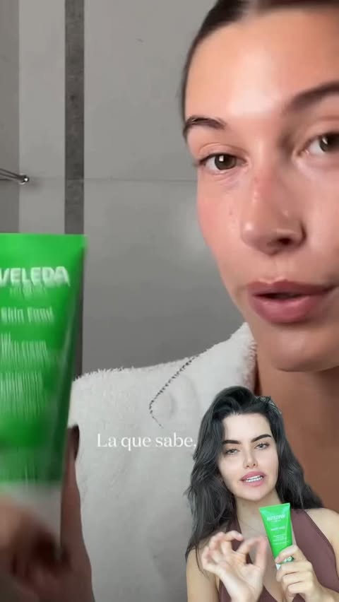 Instagram post by @halaalbouchi for Weleda. Caption reads: ⁨	Skin Food Original & Light من Weleda 🌿
ترطيب....