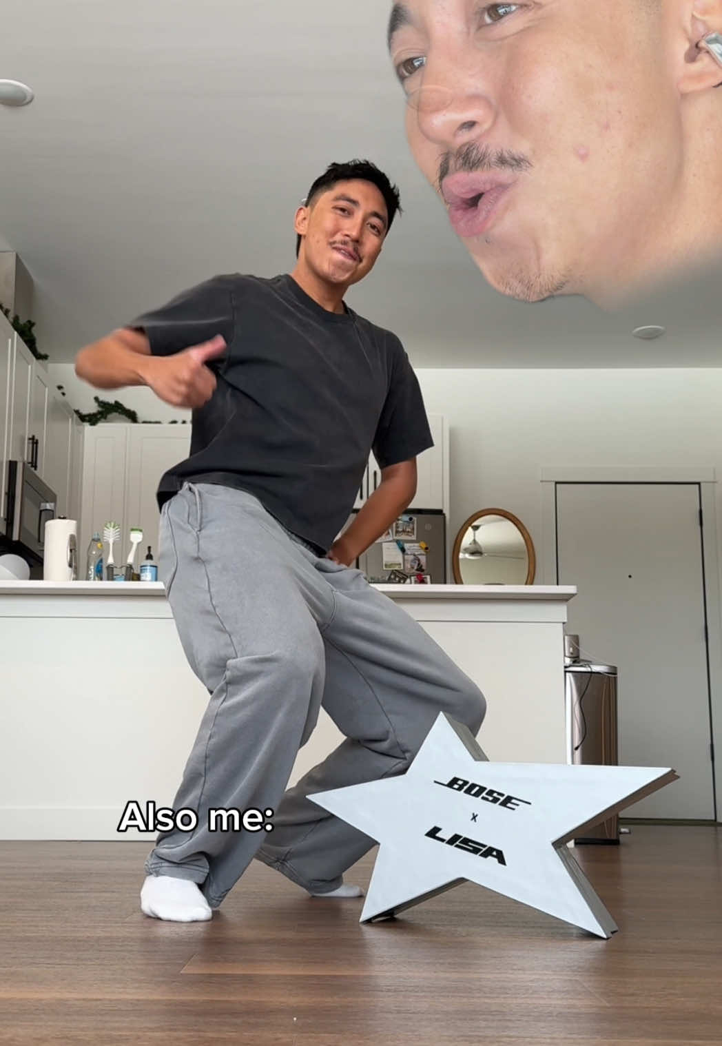 TikTok post by @pokemonmasterzo for Bose. Caption reads: the new @Bose x @LISA ultra open earbuds got me....