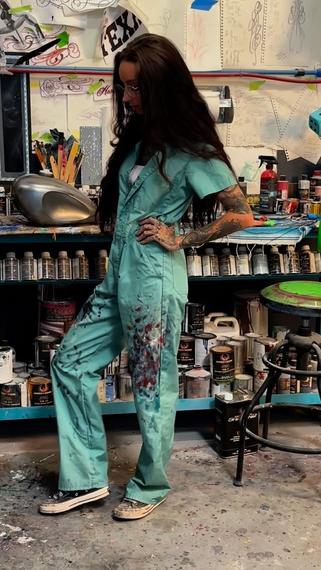 Instagram post by @13thstreetcustoms for Dickies. Caption reads: Another day another @dickies fit check - my cousin....