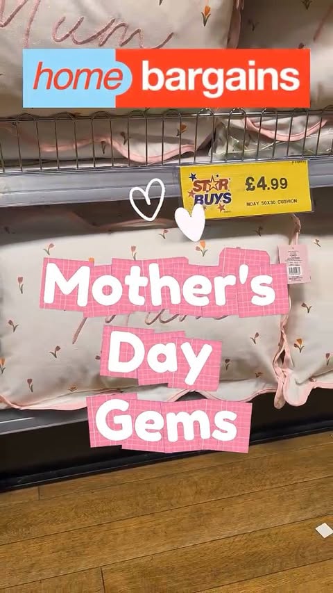 Instagram post by @shonaspowell for Home Bargains. Caption reads: [...] the NEW IN Mother's Day range at....
