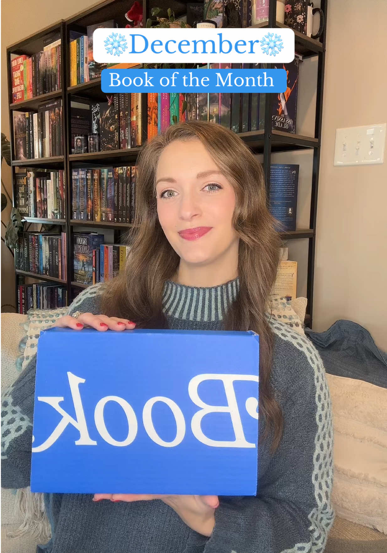 TikTok post by @emmahalbrook for BookoftheMonth. Caption reads: So excited for my December @Book of the Month....