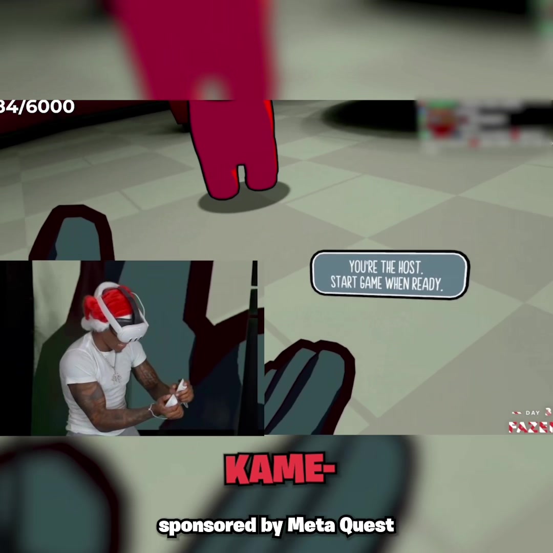 TikTok post by @faze_boys for Meta Quest. Caption reads: FaZe gamenight but it's with @Meta Quest 😂....