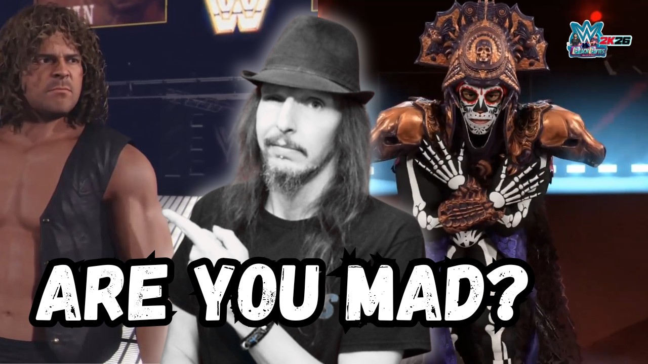 YouTube post by @BeachBytes for DUBBY Energy. Caption reads: WWE 2K26 Season 3 Ringside Pass Reveals New....