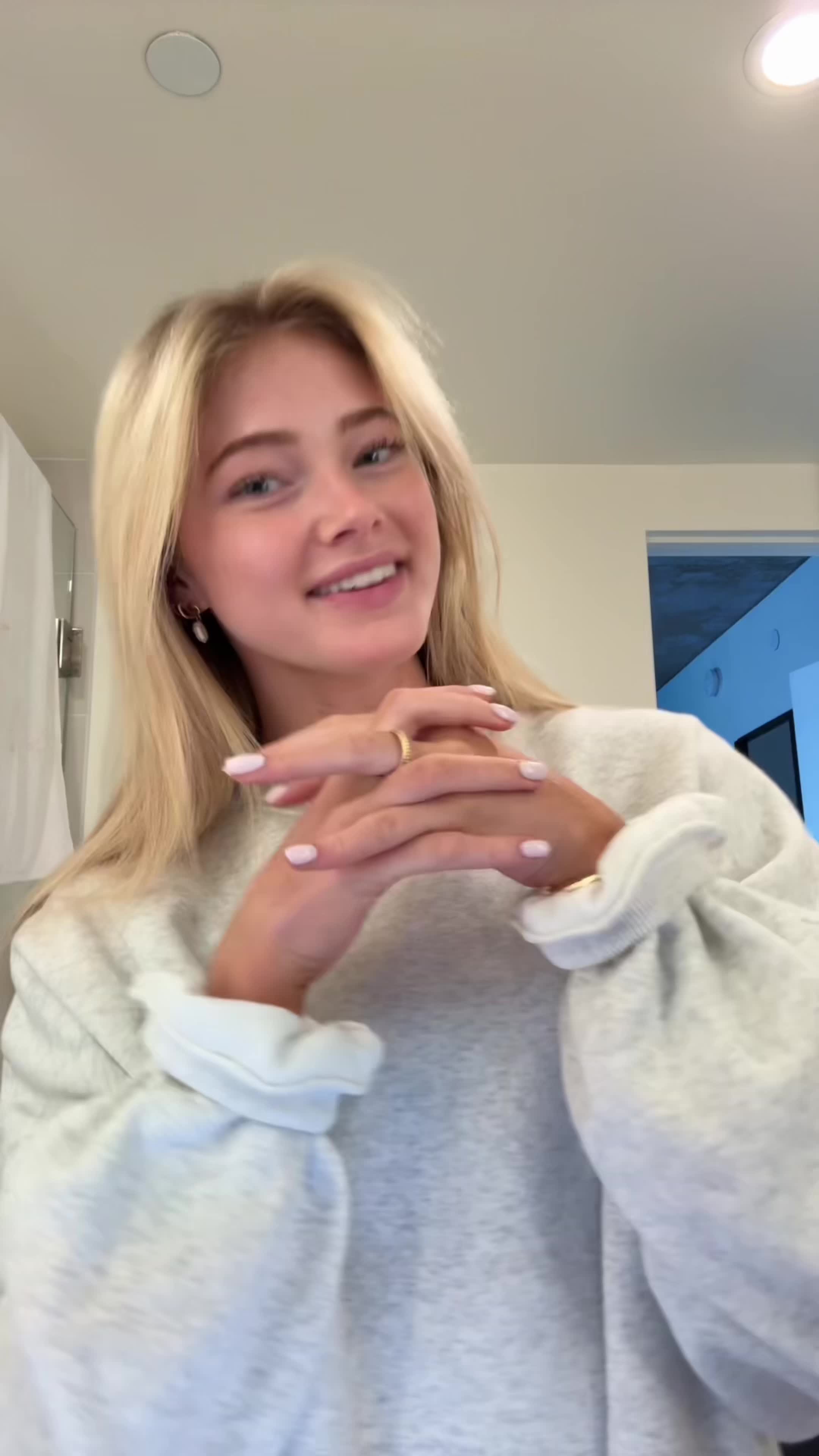 TikTok post by @ryleearnold for ALMAY. Caption reads: GURWM after date night! @ALMAY #AlmayPartner....