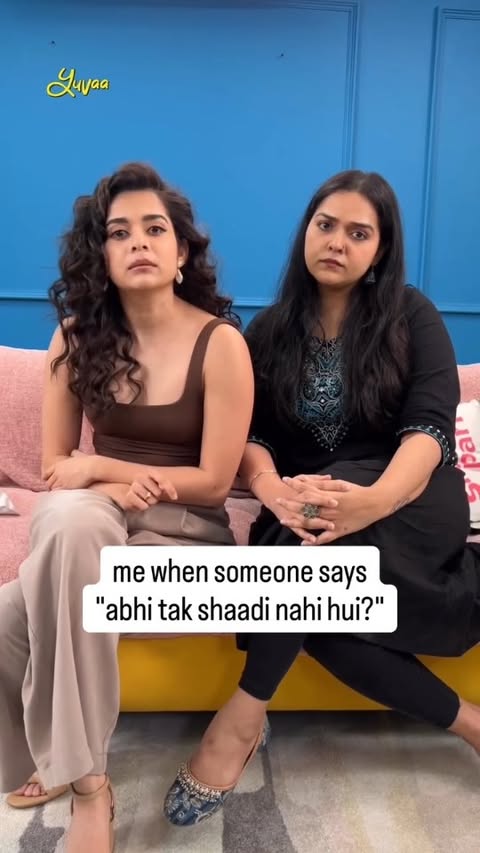 Instagram post by @pareeehoonmain for Yuvaa. Caption reads: [...] 💗💗 . . . [Mithila Palkar, Podcast, Yuvaa,....