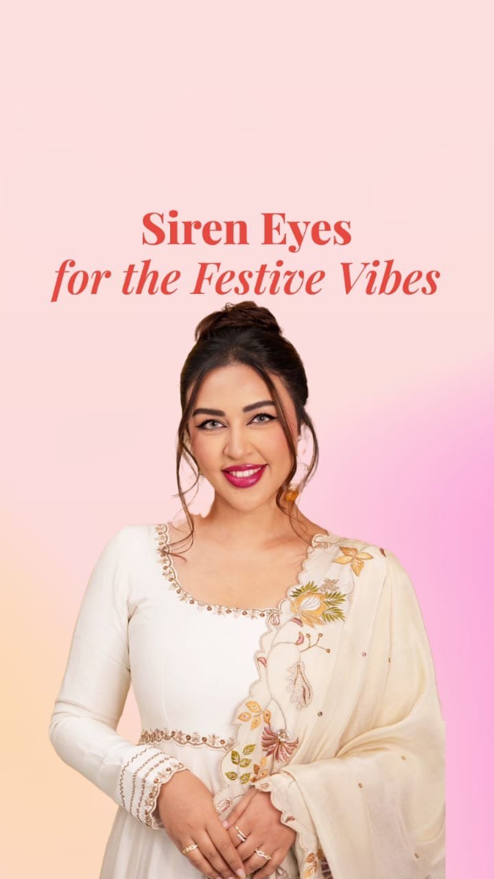 Instagram post by @srishtisbhatia for Lifestyle Stores. Caption reads: Serving festive siren glam with a dash of sparkle!....