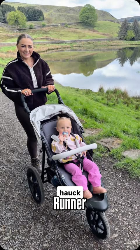 Instagram post by @bumpbabyyou for Pramworld. Caption reads: [...] The @hauck_international Runner from....