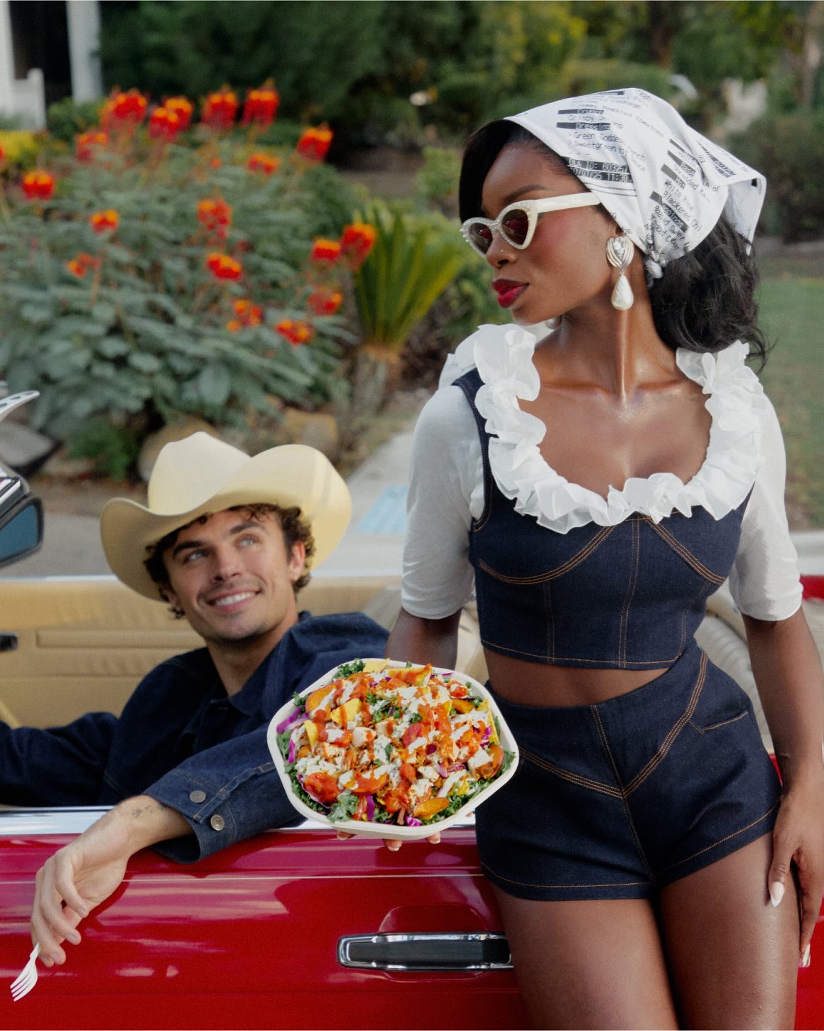 Instagram post by @x_olandria for sweetgreen. Caption reads: countryman got his ‘bama baddie. the ranchy baddie....