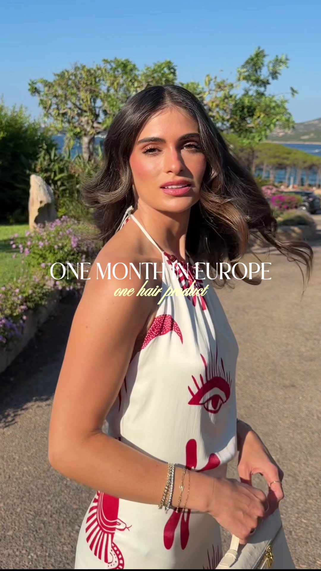 TikTok post by @batshevahaart for LolaVie. Caption reads: [...] Europe, One hair styling product: the....