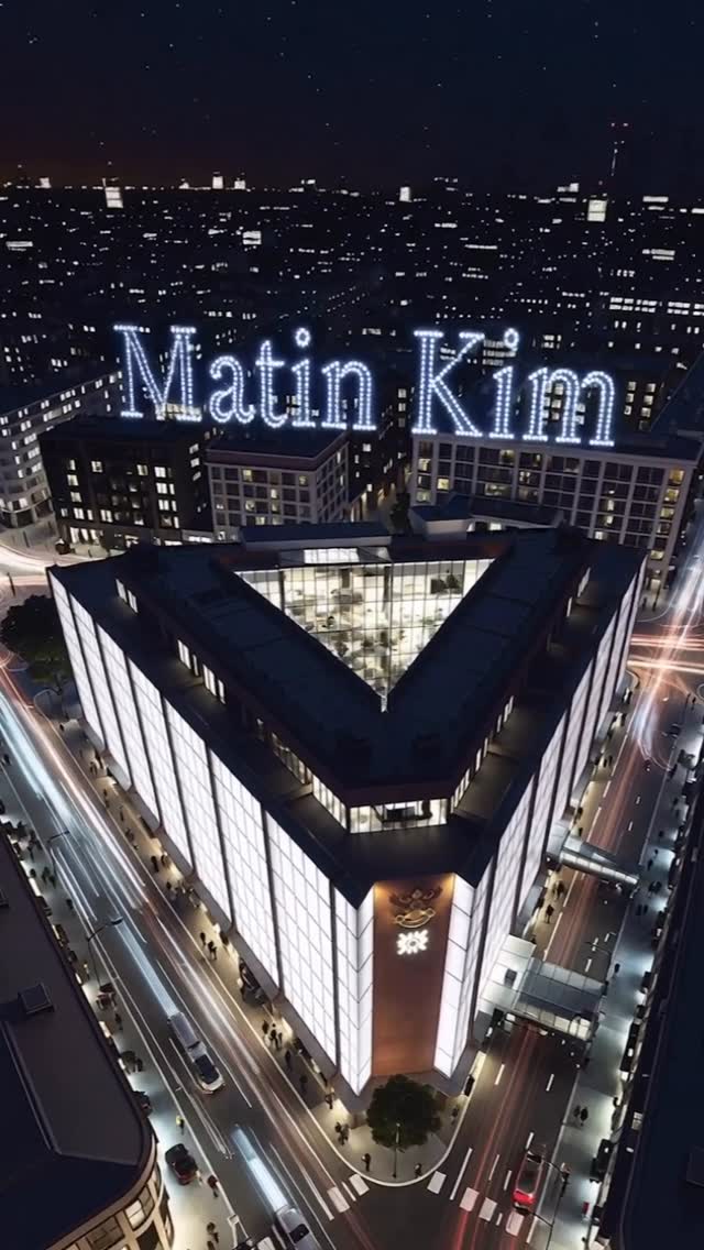 Instagram post by @centraldepartmentstore for MatinKim. Caption reads: ⠀ 
Matin Kim New Store in THAILAND 🇹🇭✨
GRAND....