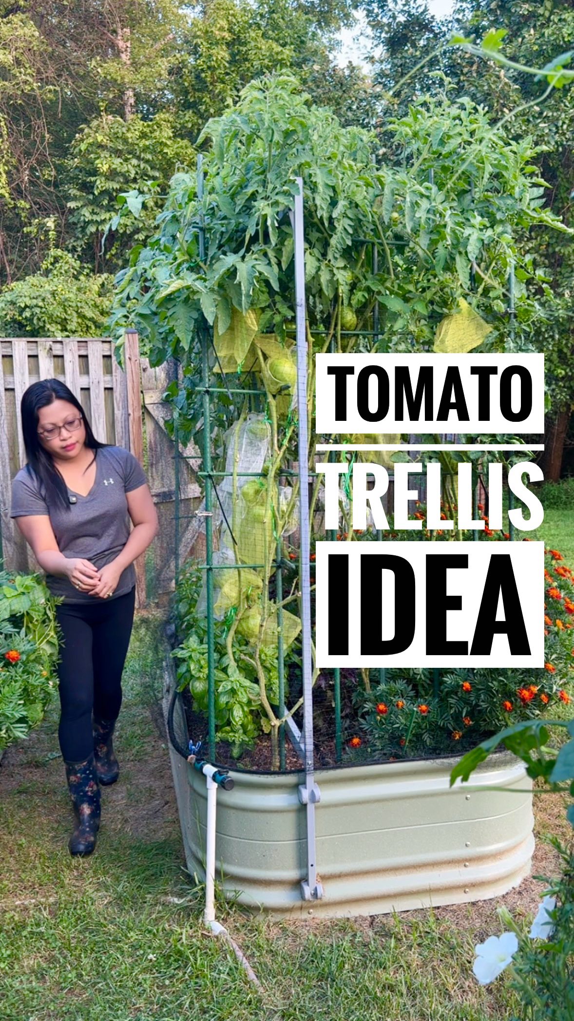 Instagram post by @gingerfootgarden for Vego Garden. Caption reads: One of the things I truly love about gardening is....