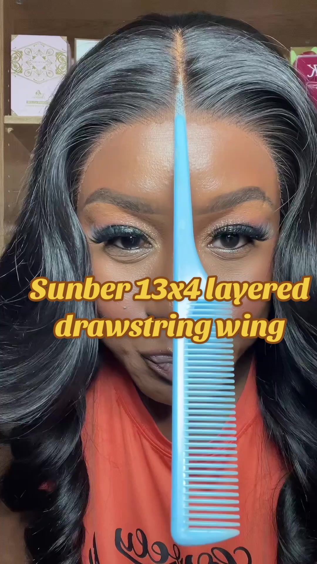 TikTok post by an influencer for Sunber Hair. Caption reads: [...] get this one from @Sunberhair @Sunber Hair....