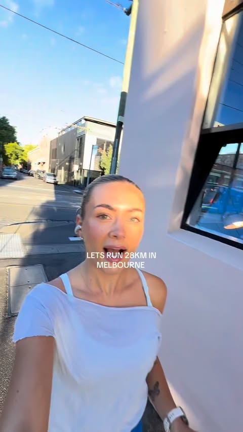 Instagram post by @hollyb_fitness for MyProtein. Caption reads: 28k’s in Melbourne 🇦🇺🌞

I’ve been so lucky to....