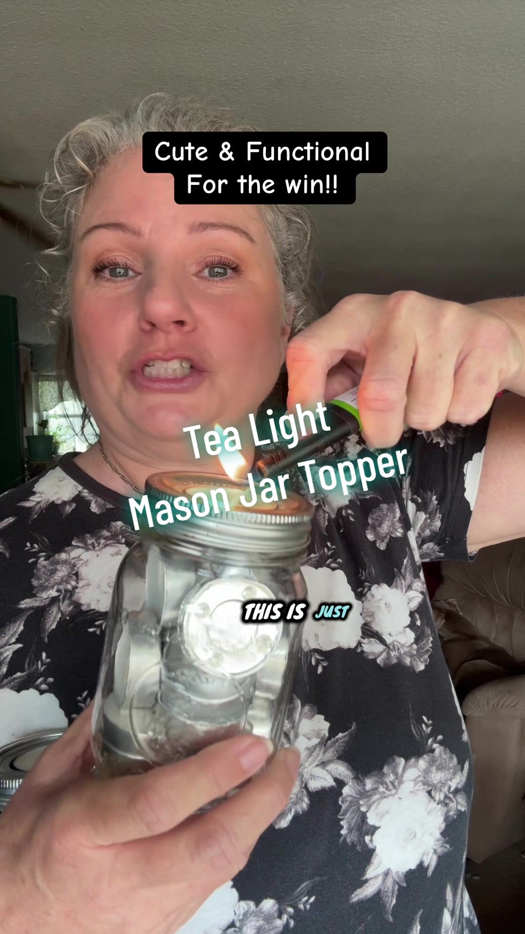 TikTok post by @mrspicklesmom for Mason Jar Lifestyle. Caption reads: [...] are very cute and functional. @Mason Jar....