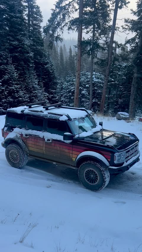 Instagram post by @juliancarr for Ford Bronco. Caption reads: [...] Bronco® SUV #TeamBronco_Ambassador....