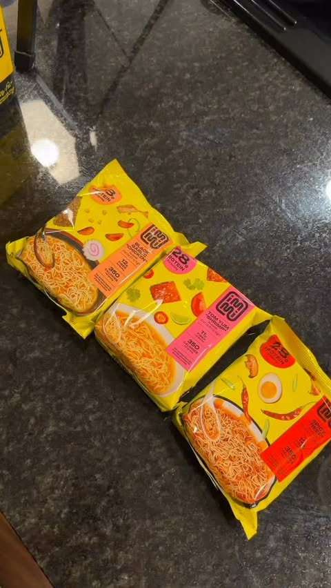 Instagram post by @tripletmamasadie for Immieats. Caption reads: Yummy and healthy!! Sign me up! #Healthyramen....