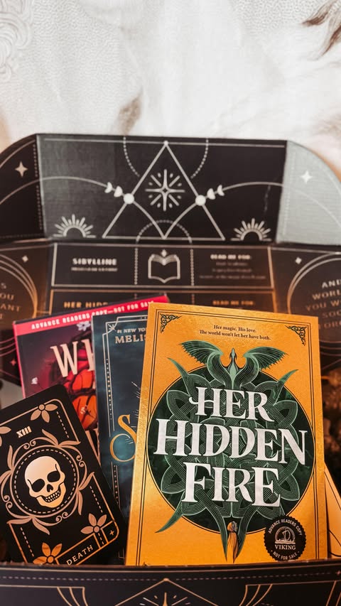 Instagram post by @courtofkayla for Penguin Teen. Caption reads: [...] AMAZING BOX OF FANTASY BOOKS from....