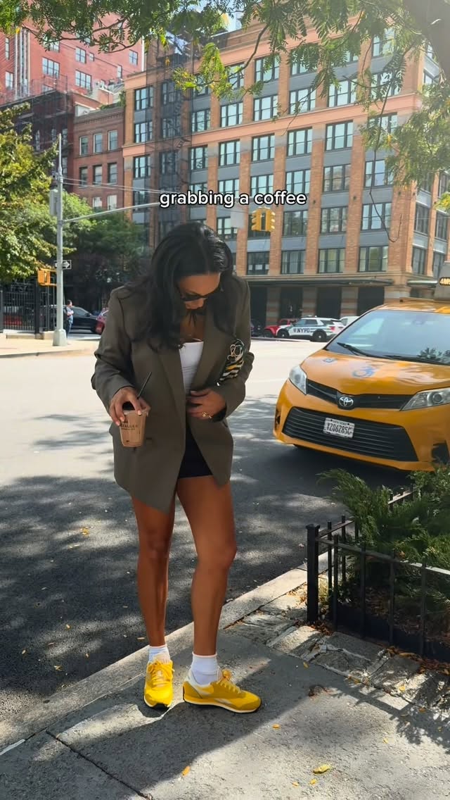 Instagram post by @justjazzzyidk for Reebok. Caption reads: how I’m wearing my @reebok classic AZ from @dsw....