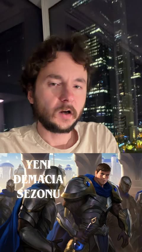 Instagram post by @doraozsoy for League of Legends. Caption reads: League of Legends yeni Demacia sezonundan 3 favori....