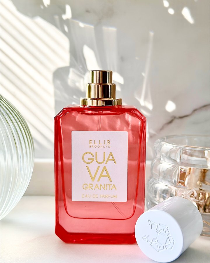 Instagram post by @evamm55 for Ellis Brooklyn. Caption reads: [...] NEW fragrance launch from @ellisbrooklyn....