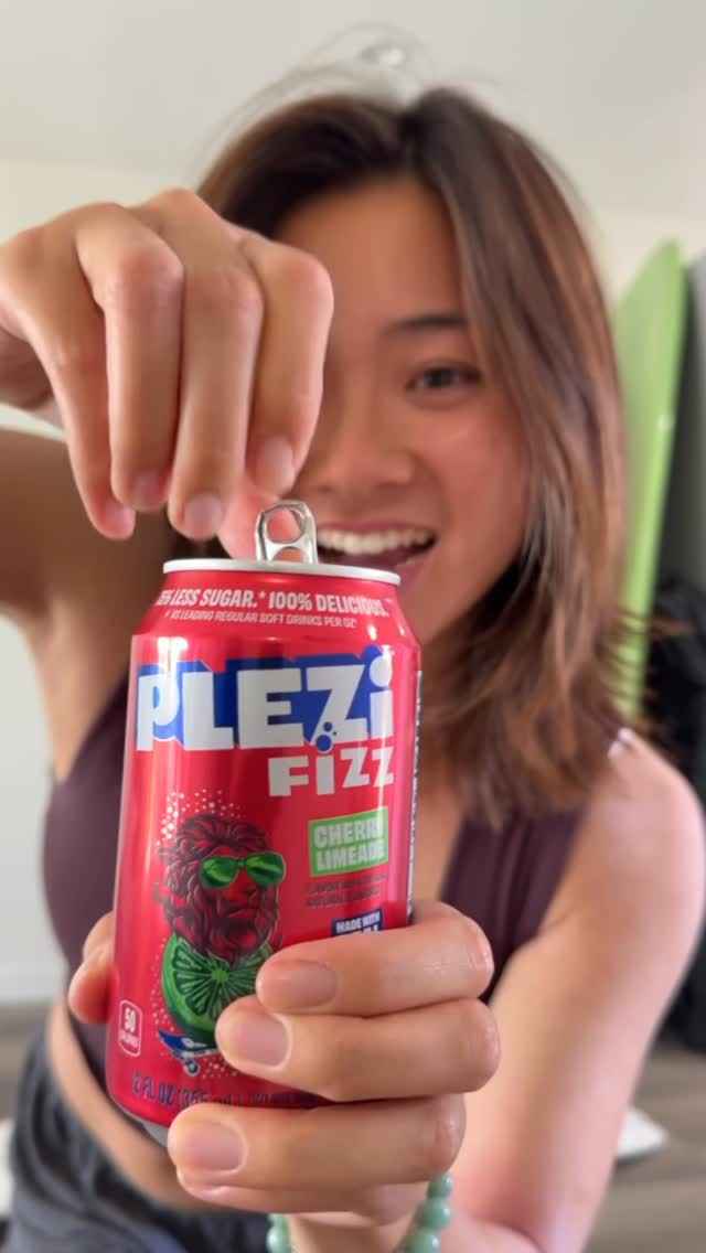 Instagram post by @jadedarmawangsa for PLEZi. Caption reads: I ❤️ cherry limeaide @drinkplezi FiZZ! Grab yours....