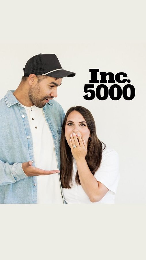 Instagram post by @chels_diaz for The Rainmaker Family. Caption reads: Stephen and I are buzzing with news!....