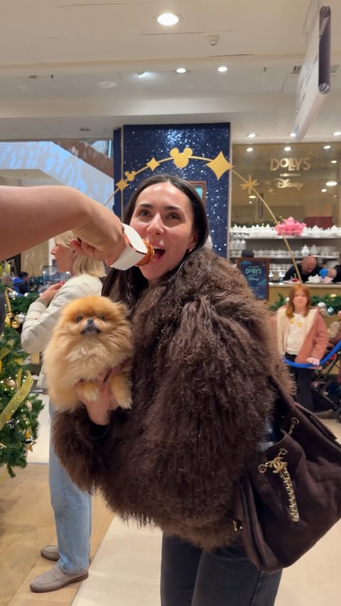 Instagram post by @ellieevelynsmith for Selfridges. Caption reads: Wait for the pigeon 😭😭 

#selfridges....