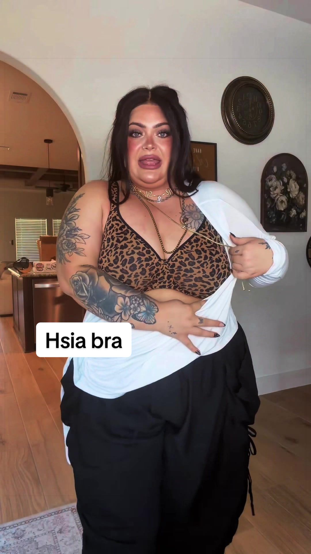 TikTok post by @bestiebuysitfirst for HSIA. Caption reads: [...] Comfortable? TICKS EVERY BOX 🔥 @Hsia-Bras....