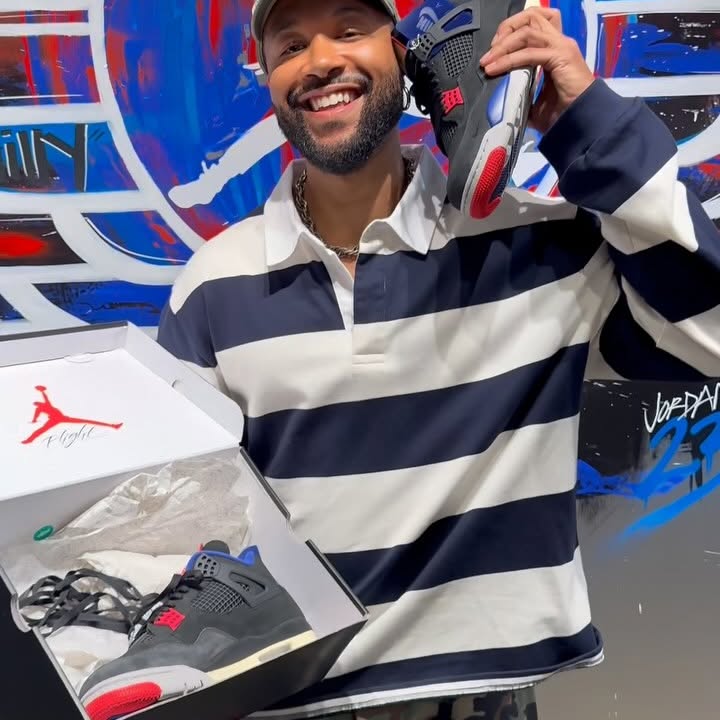 Instagram post by @elizhacolquitt for Snipes USA. Caption reads: A Visit to the Rare Air Lab in Philly! @jumpman23....
