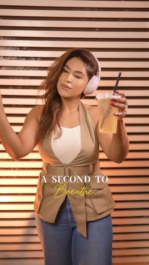 Instagram post by @baanibathlaofficial for Sony. Caption reads: New Sony WH-1000XM6 with next-level noise [...].