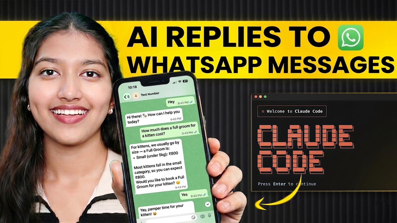 YouTube post by @yashica-jain for Hostinger. Caption reads: [...] can message at any time of day. 🔗 Hostinger....