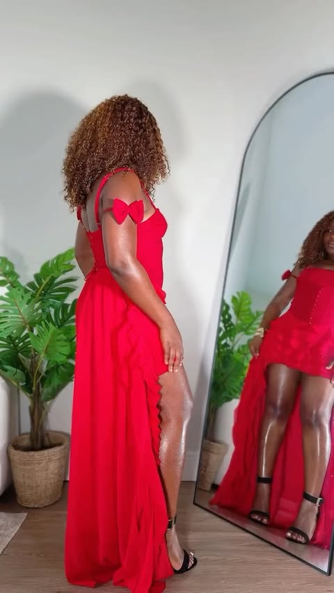 Instagram post by @dunztohdun for Loragal. Caption reads: [...] does 🤭 This burgundy maxi dress from....