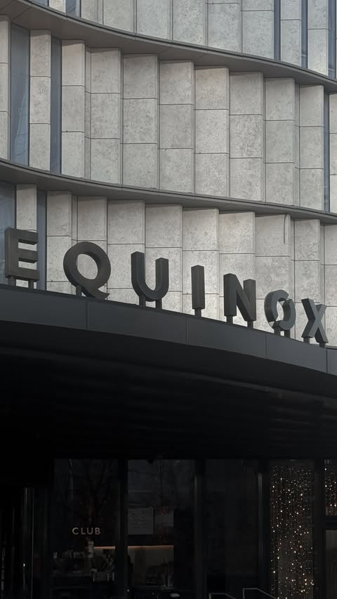 Instagram post by @ashleyvasicek for Equinox. Caption reads: [...] weeks diving deep into my own data with....