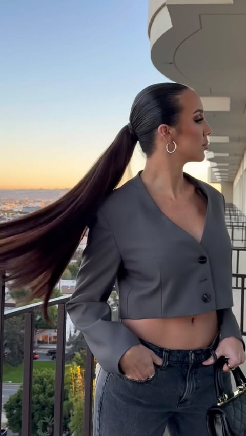 Instagram post by @ianmaxion for BELLAMI Hair. Caption reads: Custom 24” @bellamihair ponytail for my girl....