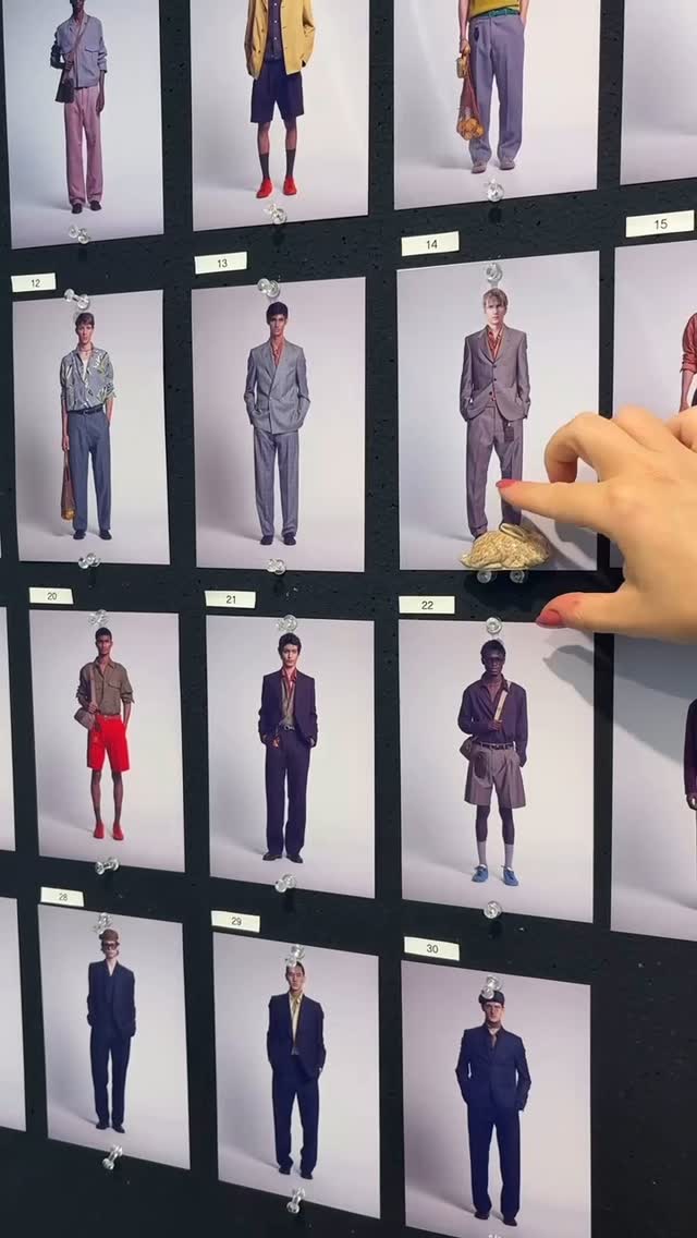 Instagram post by @paulsmith for Paul Smith. Caption reads: Before each show, Paul’s wife Pauline presents him....