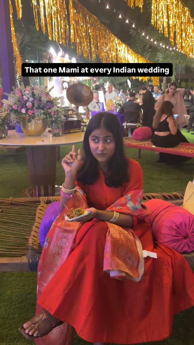 Instagram post by @anubhaviiiiiii for Closeup. Caption reads: Begaani shaadi mein Mami diwaani, but smile ekdum....