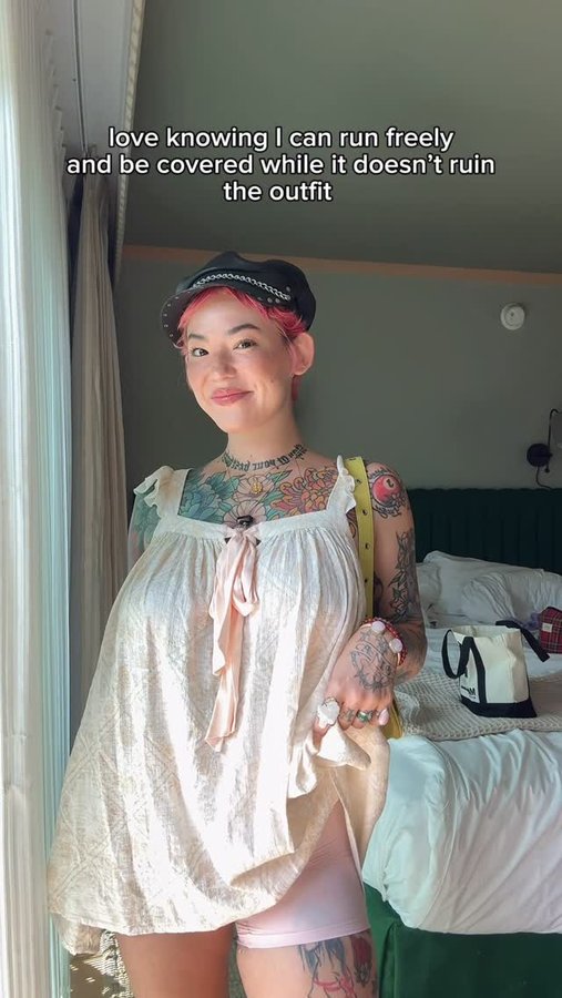 Instagram post by @jj.anga for Thigh Society. Caption reads: mini dresses all summer long, what are your....