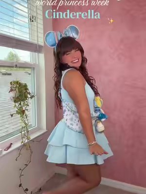TikTok post by @state0fgracie for Little Words Project. Caption reads: [...] @Disney Store @Disney Style @Little Words....